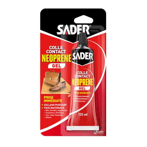 Sader Colle Néoprène Gel Transparent 125 ml
