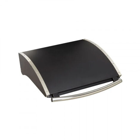 Capot en acier galvanisé thermolaqué noir pour plancha – Dimensions 13 x 55 x 55 cm – Poignée inox – Compatible avec ENO Elektra/Riviera 45 (1/4)