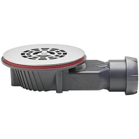 Wirquin – Bonde de douche Ø90 mm horizontale SLIM+ – Extra-plate 40 mm – Grille inox brossé Ø113 mm – Débit 32 L/mn pour installations compactes (1/5)