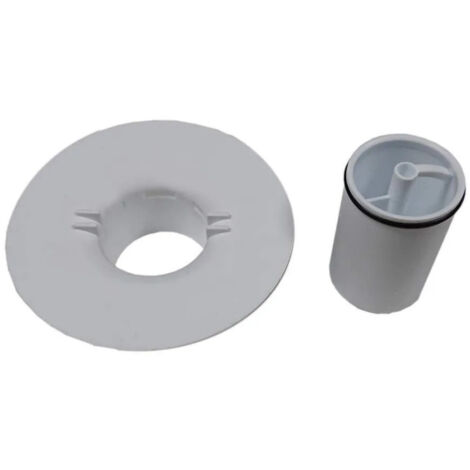 Valentin – Bonde de douche avec plateau et tasse – Diamètre 11.3 cm – Hauteur 6.4 cm – Finition métal – Pour installation facile