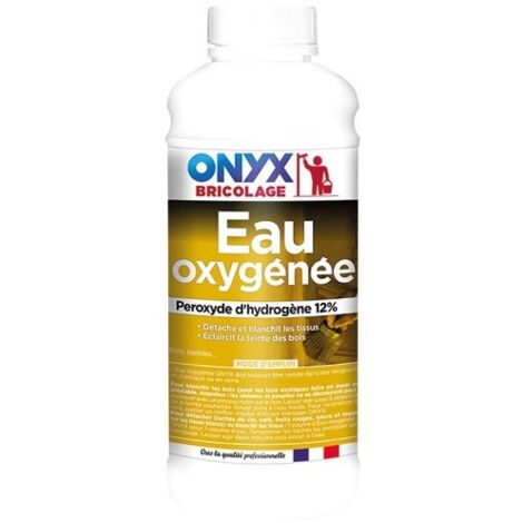 Eau oxygénée 12% 1l – Blanchiment bois frêne, chêne, érable – Détachant pour tissus blancs – Produit sans parfum – Ardea