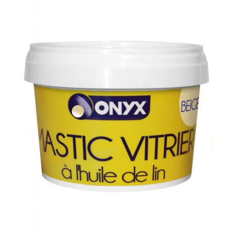 Mastic vitrier à l'huile de lin 500g – Couleur beige – Pour châssis en bois – Qualité extra pour étanchéité vitrage – Ardea