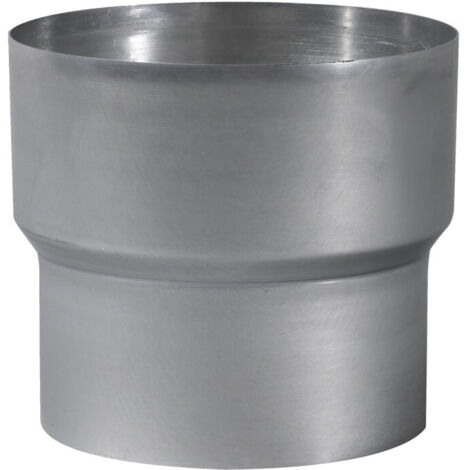 TEN – Réduction alu 125/97 – Raccordement pour conduits de fumée – Aluminium léger pour gaz – Tuyau rigide adapté à ventilation