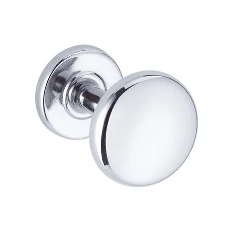 Pellet – Porte-peignoir 1 tête – Acier chromé – Pose murale – Diamètre tête Ø 65 mm – Dimensions 50 x 70 mm