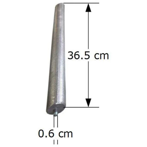 Anod M6 diamètre 26 mm Longueur 365 mm
