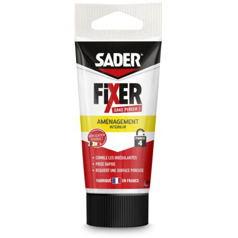 Colle SADER Fixer sans percer, tube de 70g. (1/3)