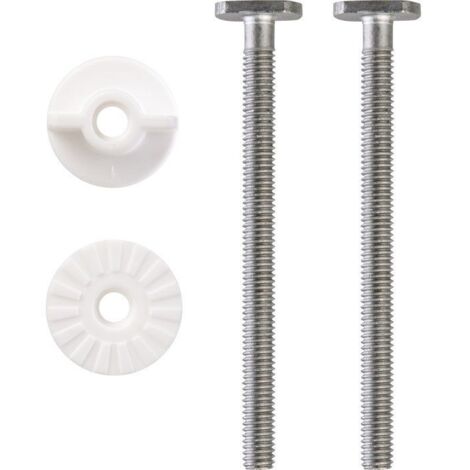 Siamp – Vis de fixation en métal pour abattant WC – Compatible Monaco et Menton – Dimensions 35x83x10mm – Finition standard