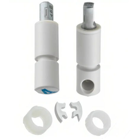Villeroy & Boch – Freins de chute pour abattant WC O.Novo et Architectura – 2 pièces – Amortissement de la descente – Fixation facile (1/3)