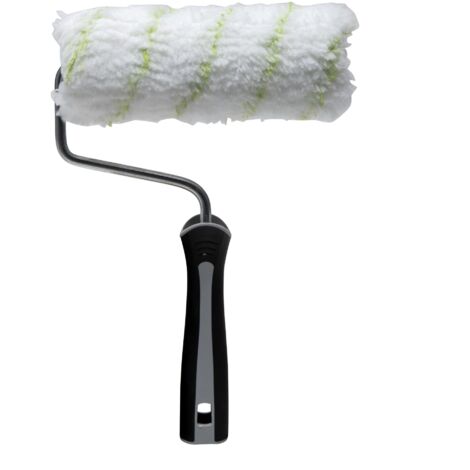Rouleau peinture façade gros relief 180 mm – Fibres polyamide 18 mm – Tube Ø 45 mm – Tige acier galvanisé Ø 7,6 mm – Poignée antidérapante – Savy