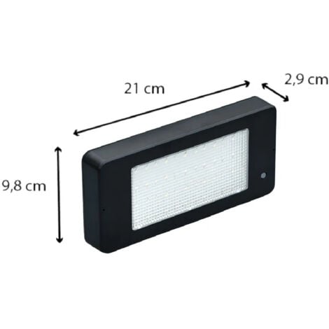 Applique solaire IP65 détecteur de mouvement éclairage extérieur 800 Lm 6000K