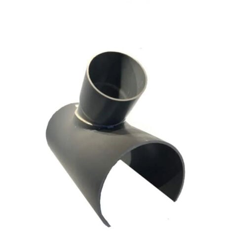 Selle de branchement PVC 40x40 mm à 45 degré, long de 15cm.