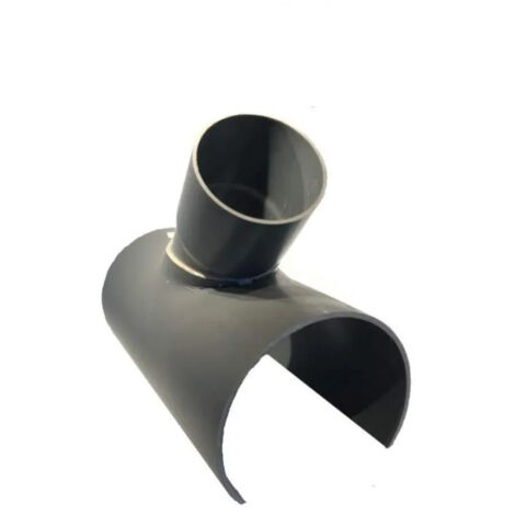 Raccord d'évacuation PVC 250x200mm – Selle de branchement à 45° – Longueur 38cm – Pour raccordement facile sur canalisation – Espinosa
