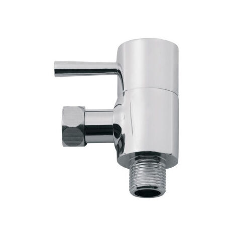 Wirquin – Robinet d'arrêt équerre WC – Finition laiton massif chromé – Cartouche céramique 1/4 de tour – Résistant haute pression 5-40°C