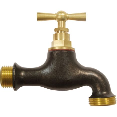 Robinet d'arrosage bicolore Teck, 15x21/20x27 (1/2)