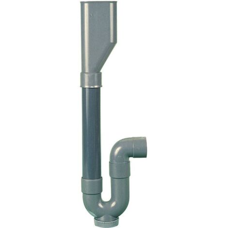 Regiplast – Siphon de douche plastique double entrée – Sortie horizontale – 50mm diamètre – Pour chantiers humides et espaces confinés