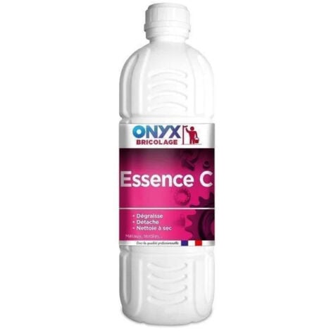 Essence minérale C, 1 litre, nettoyant à sec/détachant/dégraissant.