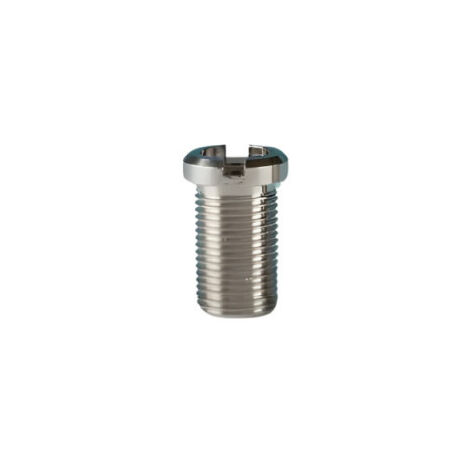 Vis seule pour bonde évier inox, diamètre 12 mm, hauteur 15,5 mm (1/2)