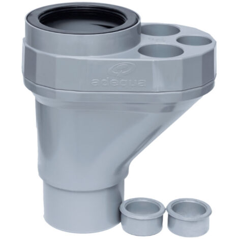 Culotte multiconnecteur 100 mm – Raccord PVC avec 3 entrées femelles – Ventilation primaire conforme NF EN 12056-2 – Espinosa (1/3)
