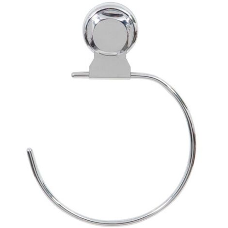 Porte serviette anneau COMPACTOR à ventouse, acier chromé, largeur 140 mm (1/6)
