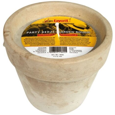 Bougie anti moustique pot en terre cuite 350g (1/2)