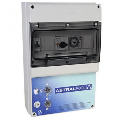 Coffret électrique pour filtration piscine + 1 projecteur