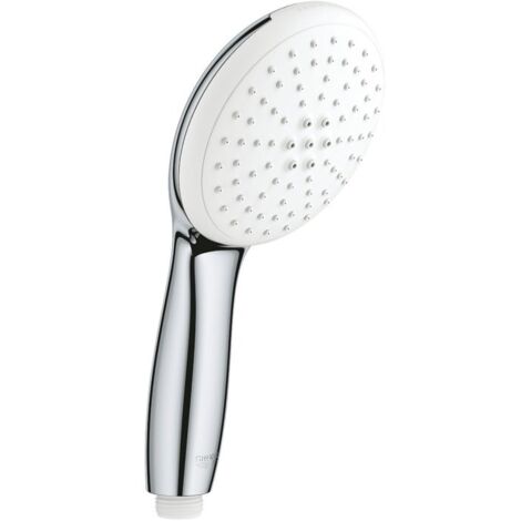 Grohe – Douchette à main 2 jets – Jet pluie et jet stimulant – Chromé – Compatible avec flexibles standards – 26161003