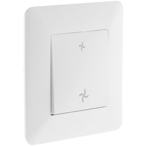 Zenitech – Commande VMC encastrable ARTEZO blanc – Puissance 2300W sous 230V – Installation facile avec câblage automatique – Pour ventilation moderne