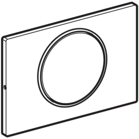 Geberit Sigma10 plaque de commande - chasse à 2 touches - bouton rond - verrouillage, inox brossé (1/4)