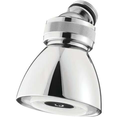 Presto – Pomme de douche orientable 58 mm – Jet pluie simple – Rotule à joint torique – Longueur 70 mm – Pression 1 à 5 bars