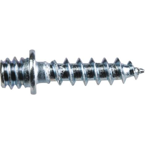 Fischer – Patte à vis bois 7 x 30 mm – Acier zingué – Boîte de 100 pièces – Fixation pour colliers de plomberie