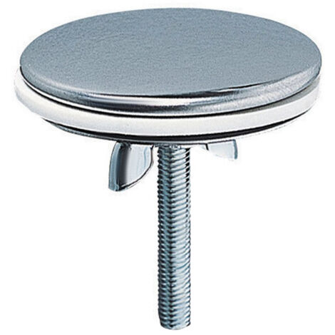 Wirquin Pro – Cache-trou lavabo Ø43mm laiton chromé – Mécanisme à clapet – Finition élégante – Pour évacuation optimale