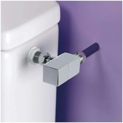 Robinet équerre WC, design carré