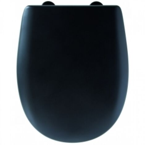 Abattant WC Ariane soft black mat - descente manuelle et Déclipsable - Olfa