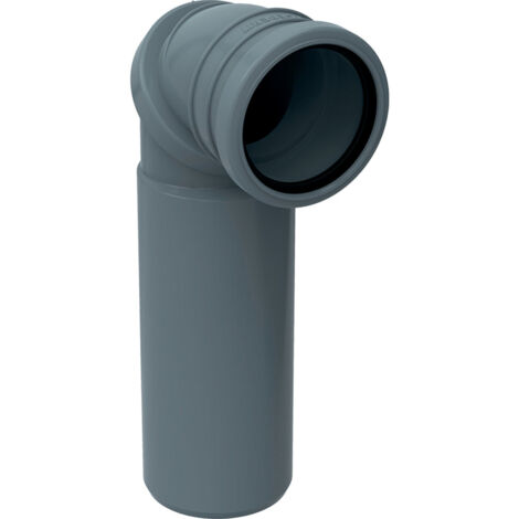 Coude de raccordement 90° en PVC Ø100mm H30cm – Sortie horizontale – Compatible systèmes Geberit – Installation facile