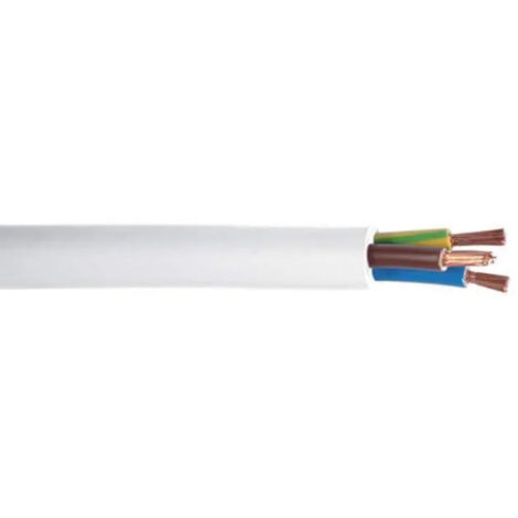 Debflex – Câble électrique 3G 2,5mm² – Longueur 25 mètres – Pour installations électriques professionnelles – Couleur blanc