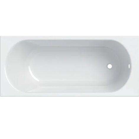 Geberit – Baignoire acrylique rectangulaire 160x70cm – Capacité 180 litres – Installation sur pieds – Blanc brillant – Garantie 2 ans
