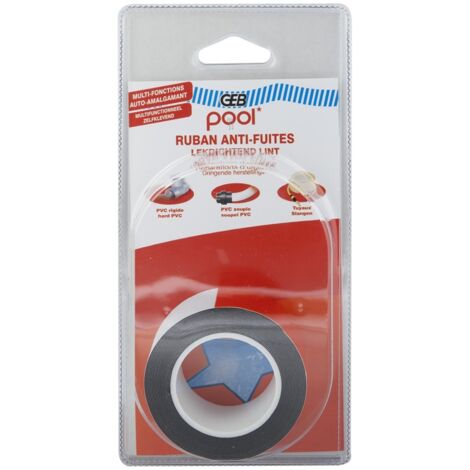 GEB – Ruban anti fuites Téflon 3 mètres – Étanchéité pour espaces confinés – Collage et isolation – Résistant à l'humidité (1/4)