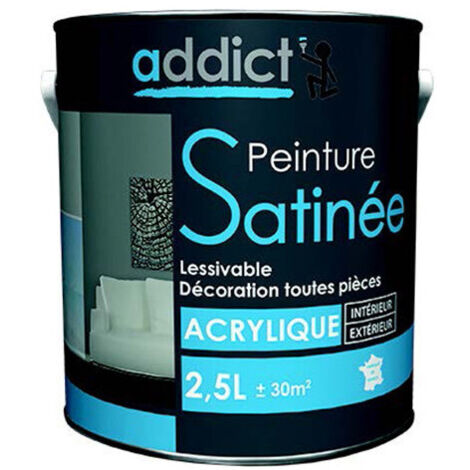 Addict Acrylique Satin25lnoir - Addict