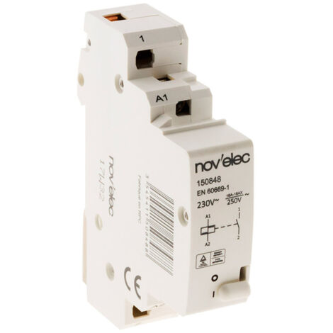 Zenitech – Télérupteur 16A pour tableau électrique – Commande d'éclairage multipoint – Compatible 230-250V – Installation rapide et simple (1/5)