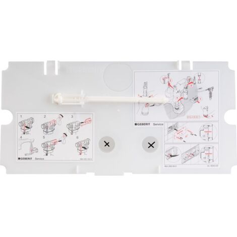 Plaque de protection pour réservoir WC – Finition métal – Protection durable contre l'usure – Compatible Geberit 240.512.00.1