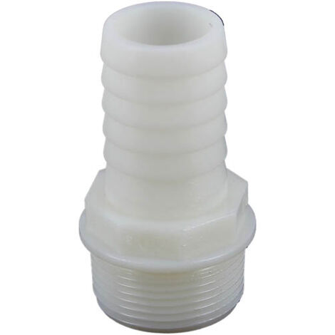 Raccord cannelé polyamide mâle 33x42 pour tuyau 32 mm