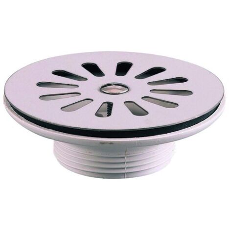 Valentin – Bonde de lavabo 3364541101044 – Écoulement libre – Inox – Diamètre d'orifice 60 mm – Grille 85 mm – Débit 65 l/mn