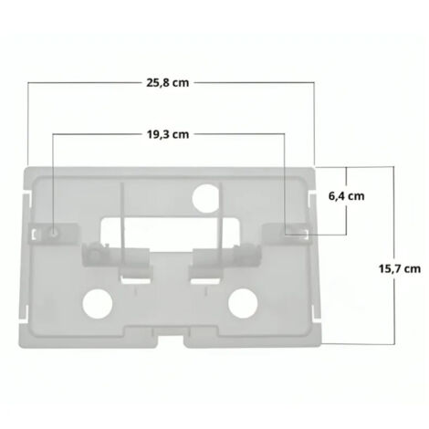 Châssis De Maintien Pour Plaque De Commande WC Encastré SIAMP 535 - Réf 34025007