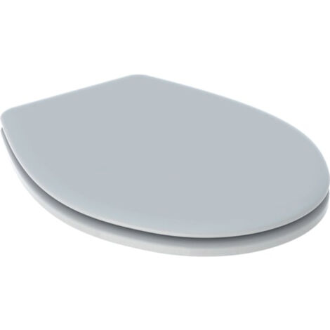 Geberit – Abattant WC standard blanc en thermoplastique – Fixation par le bas – Compatible cuvettes BASTIA – Dimensions 36x45cm (1/10)