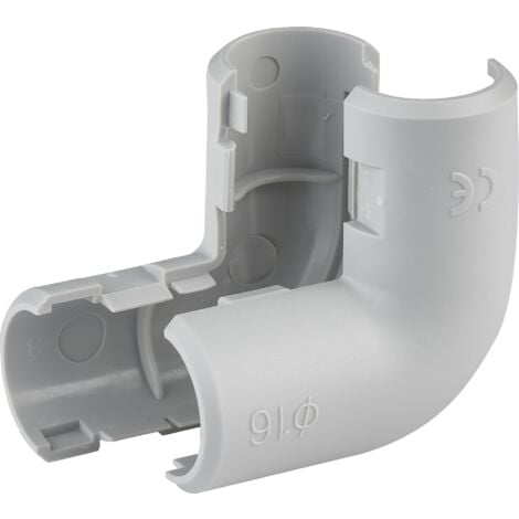 DEBFLEX - COUDE EQUERRE Ø16 MM GRIS SACHET DE 2 - 429244