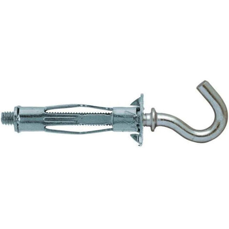 Fischer – Lot de 4 chevilles placo métalliques 32 mm – Crochets ronds 4 mm – Fixation pour matériaux creux – Charge maximale 20 kg