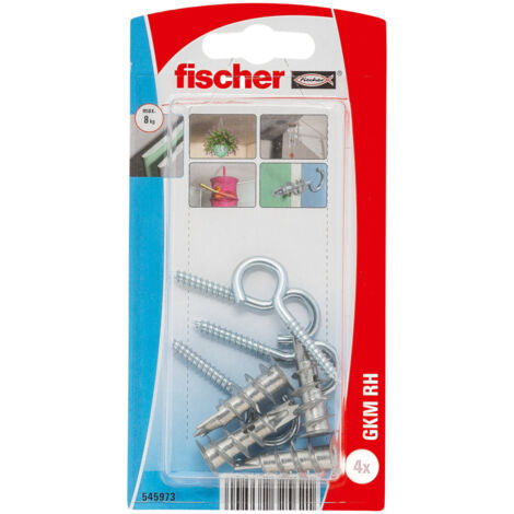 FISCHER - Cheville autoperce metal gkm av.crochet blister de 4 (1/3)
