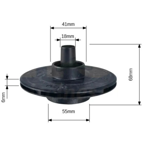 Aqualux – Turbine de rechange pour pompe PULSO 200M – Diamètre 120mm – Accessoire de pompe de jardin pour usage intensif – Compatible avec PUL221
