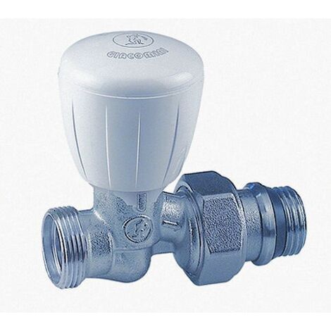Robinet micrométrique thermostatisable - double réglage - Anti blocking system - Diamètre : 3/8" x 16 - Chromé