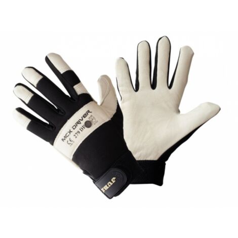 Paire de Gants Textile - Cuir CETA Le Confortable Manutention Travaux Taille 9 Avec Aimant Porte Outil - 273-302-09-6 (1/5)